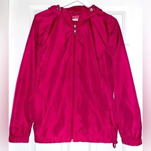 Northern Reflections Pack Away Wind Jacket in Hot Pink